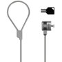 Aisens Cable de Seguridad ASLK-D40K02-SL con Llave, 1,5 m, Plata